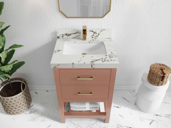 Parker 24 in. W x 22 in. D Single Sink Bathroom Vanity - photo 33