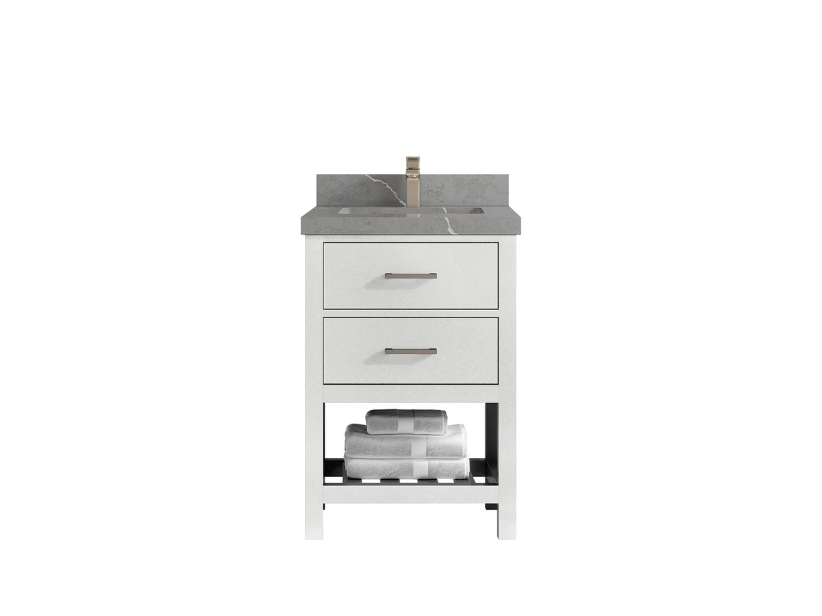 Parker 24 in. W x 22 in. D Single Sink Bathroom Vanity - Willow Bath and Vanity