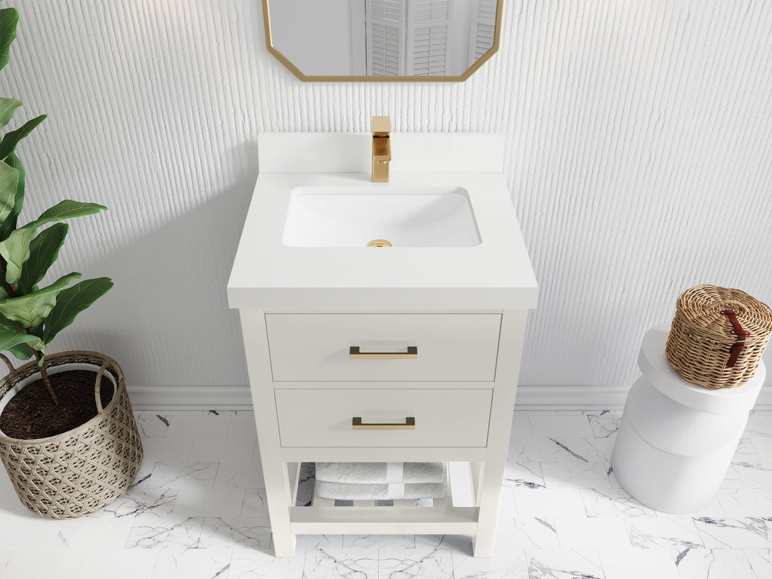 Parker 24 in. W x 22 in. D Single Sink Bathroom Vanity - Willow Bath and Vanity