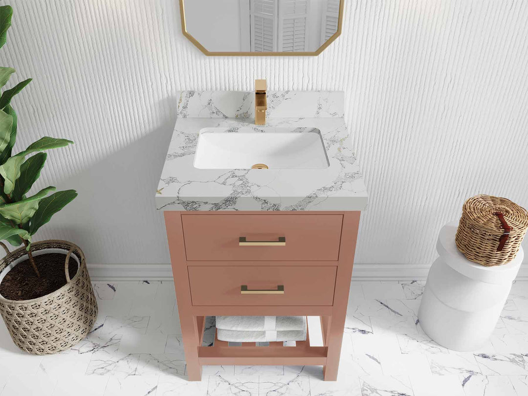 Parker 24 in. W x 22 in. D Single Sink Bathroom Vanity - Willow Bath and Vanity