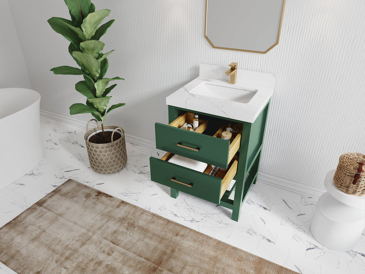 Parker 24 in. W x 22 in. D Single Sink Bathroom Vanity - photo 3