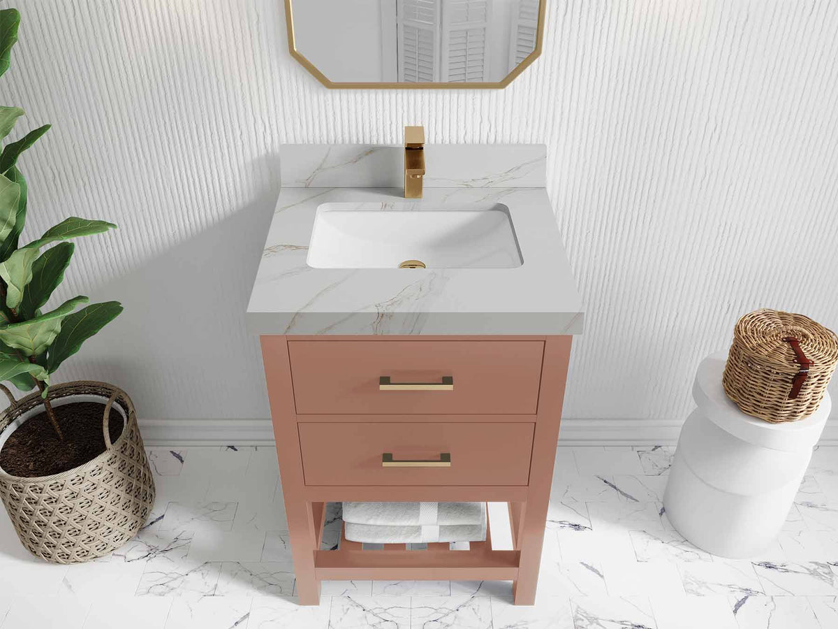 Parker 24 in. W x 22 in. D Single Sink Bathroom Vanity