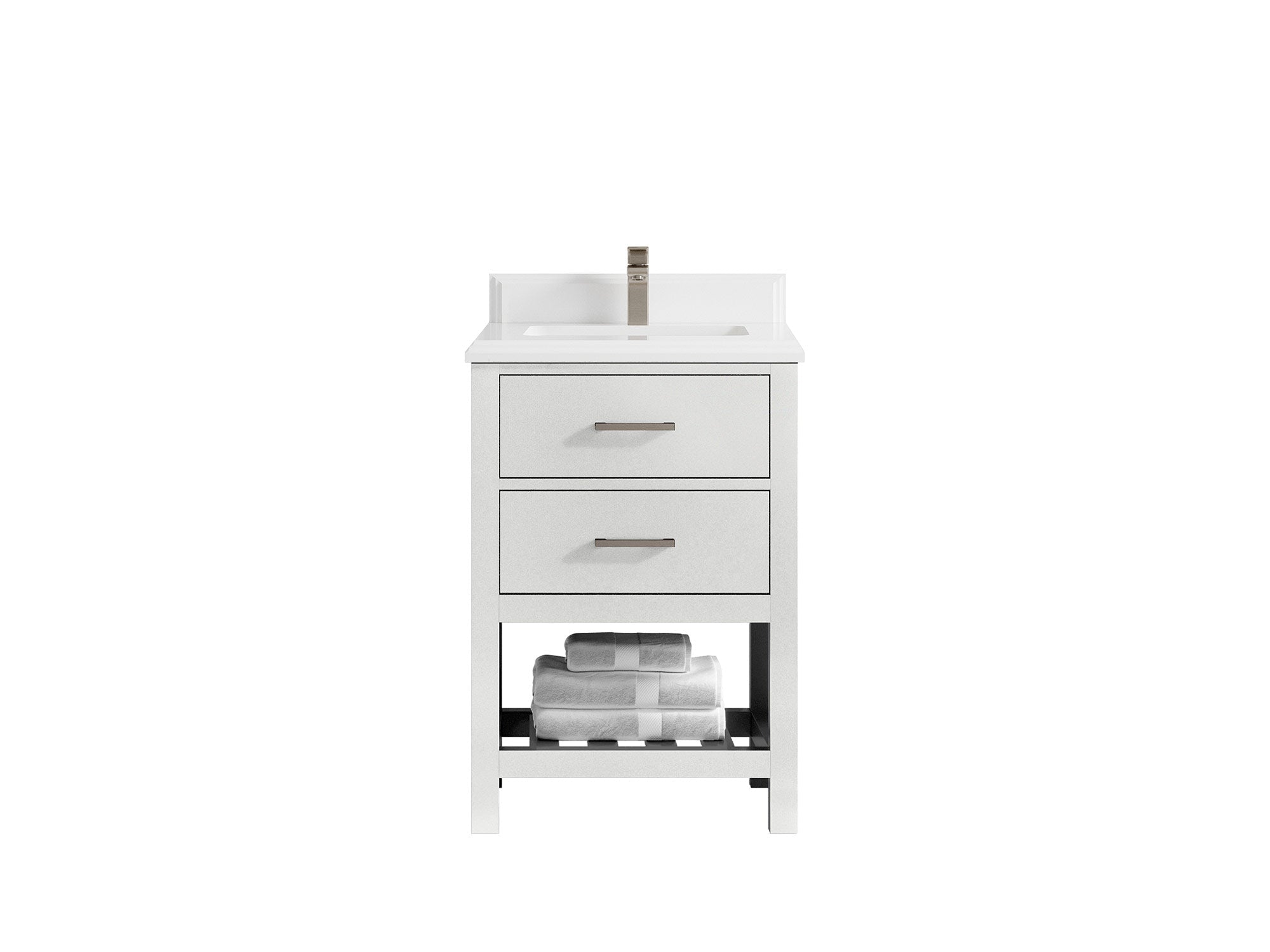 Parker 24 in. W x 22 in. D Single Sink Bathroom Vanity - Willow Bath and Vanity