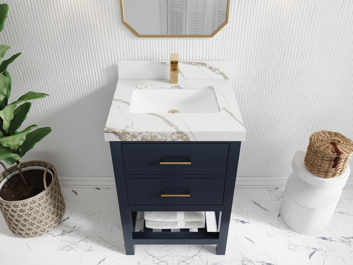 Parker 24 in. W x 22 in. D Single Sink Bathroom Vanity - Willow Bath and Vanity