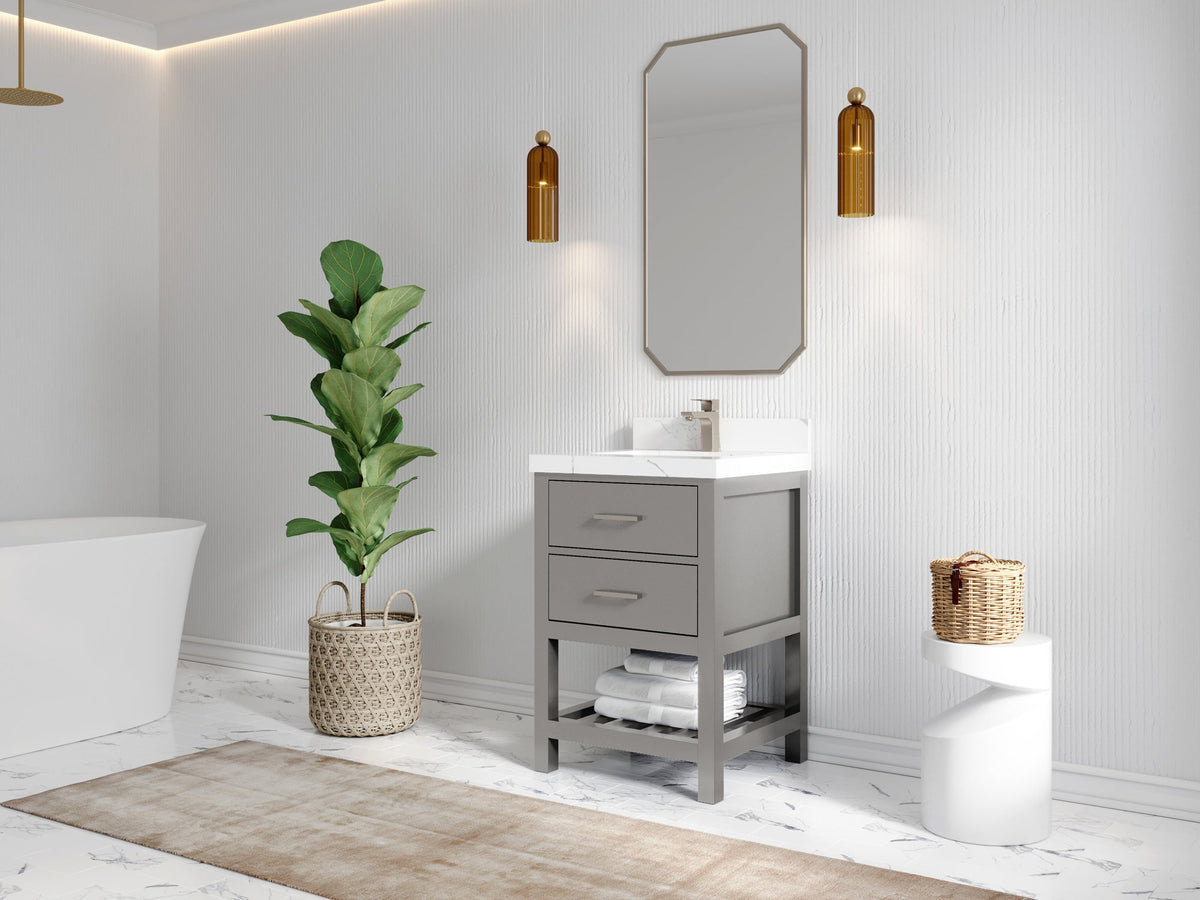 Parker 24 in. W x 22 in. D Single Sink Bathroom Vanity - Willow Bath and Vanity