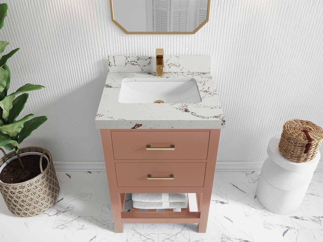 Parker 24 in. W x 22 in. D Single Sink Bathroom Vanity - Willow Bath and Vanity