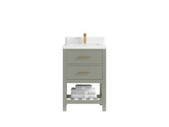 Parker 24 in. W x 22 in. D Single Sink Bathroom Vanity - photo 34