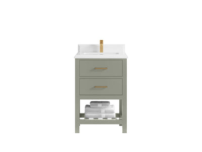 Parker 24 in. W x 22 in. D Single Sink Bathroom Vanity - Willow Bath and Vanity