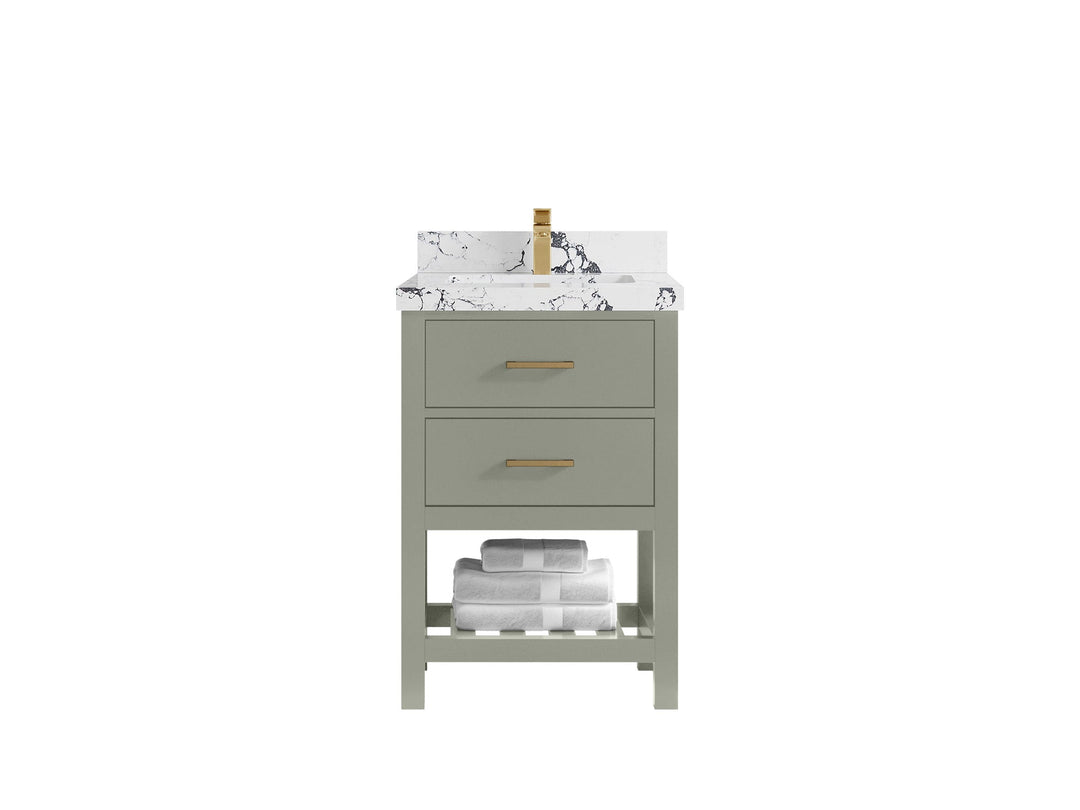 Parker 24 in. W x 22 in. D Single Sink Bathroom Vanity - Willow Bath and Vanity