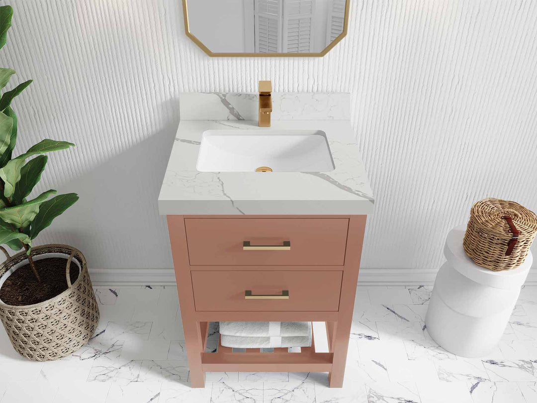 Parker 24 in. W x 22 in. D Single Sink Bathroom Vanity - Willow Bath and Vanity