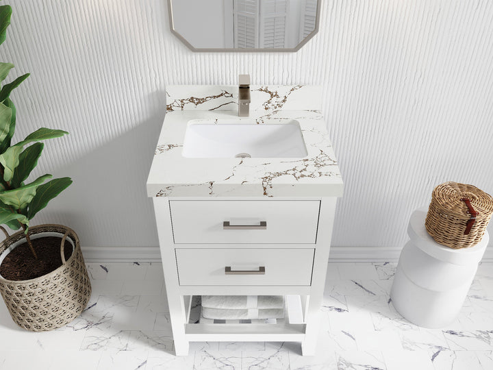 Parker 24 in. W x 22 in. D Single Sink Bathroom Vanity - photo 27