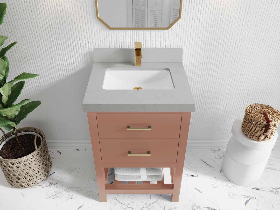 Parker 24 in. W x 22 in. D Single Sink Bathroom Vanity - Willow Bath and Vanity