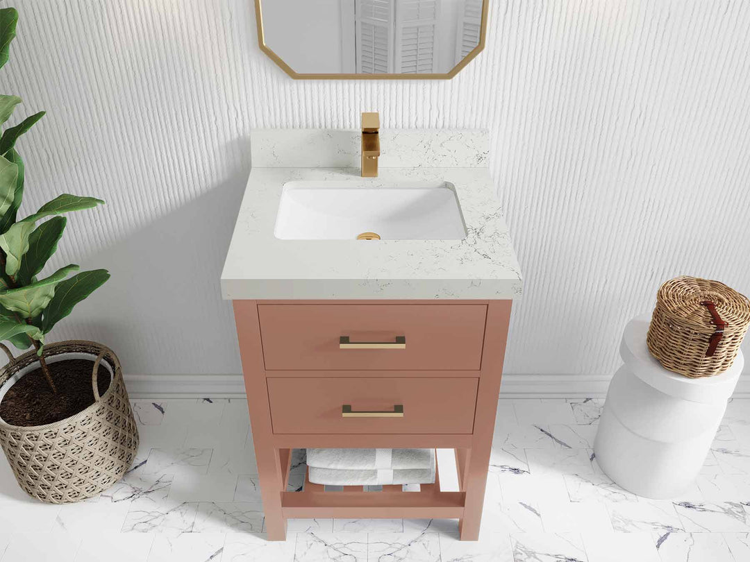 Parker 24 in. W x 22 in. D Single Sink Bathroom Vanity - Willow Bath and Vanity