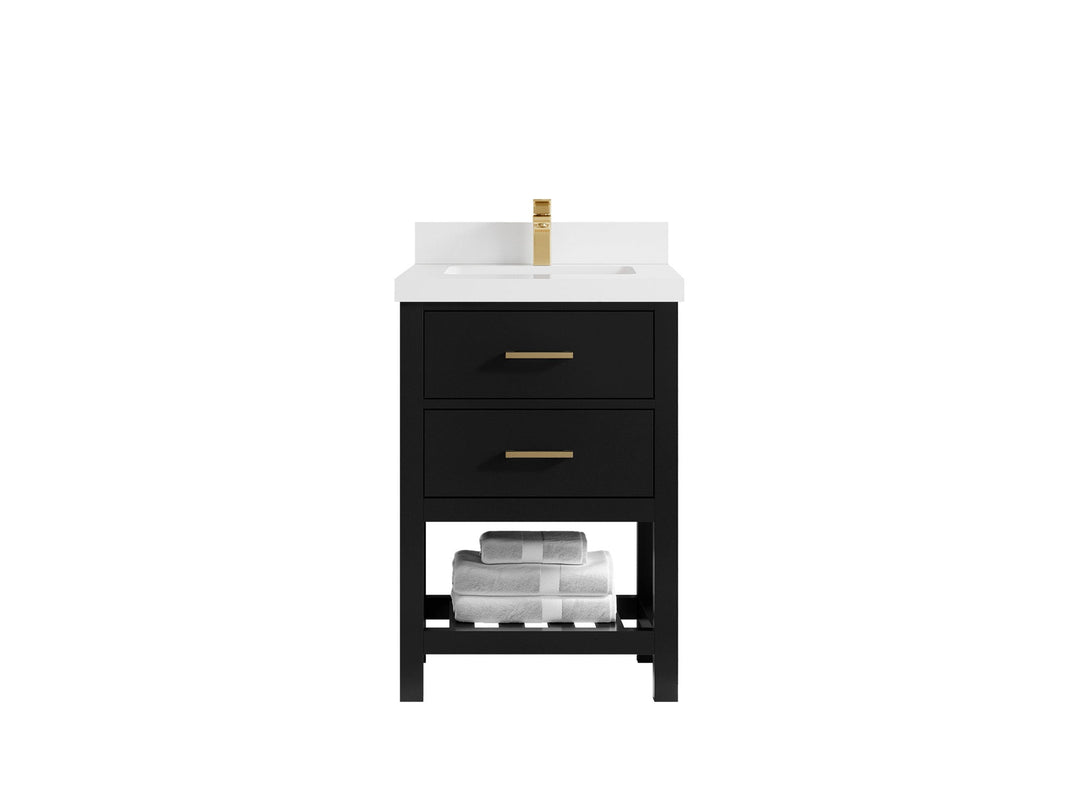 Parker 24 in. W x 22 in. D Single Sink Bathroom Vanity - Willow Bath and Vanity
