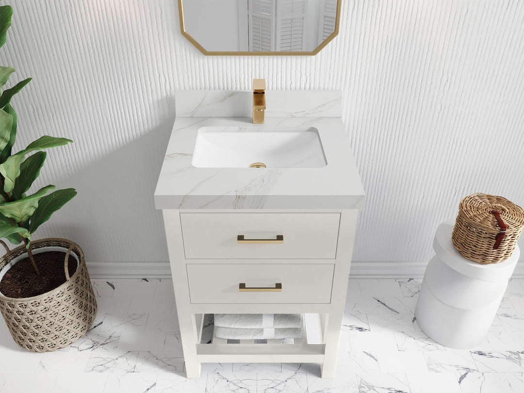 Parker 24 in. W x 22 in. D Single Sink Bathroom Vanity - Willow Bath and Vanity