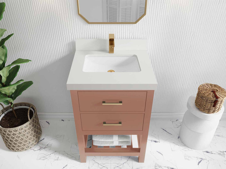 Parker 24 in. W x 22 in. D Single Sink Bathroom Vanity - photo 37