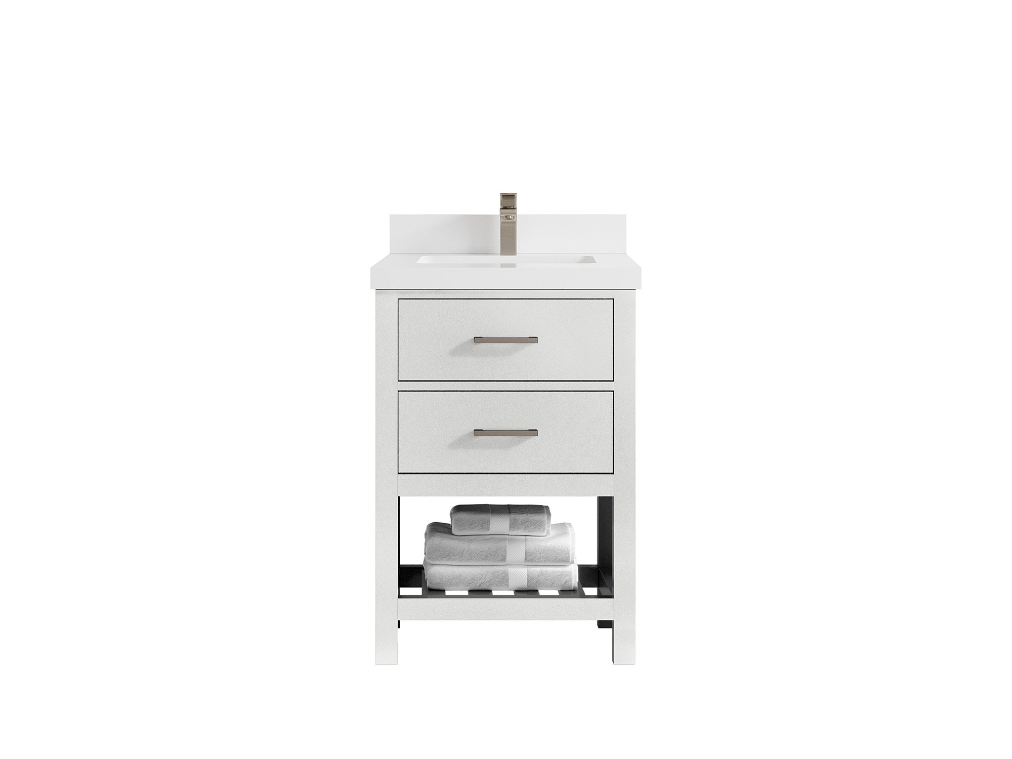 Parker 24 in. W x 22 in. D Single Sink Bathroom Vanity - Willow Bath and Vanity