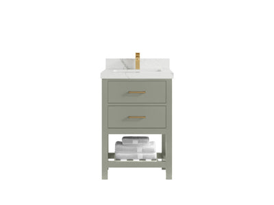 Parker 24 in. W x 22 in. D Single Sink Bathroom Vanity - Willow Bath and Vanity
