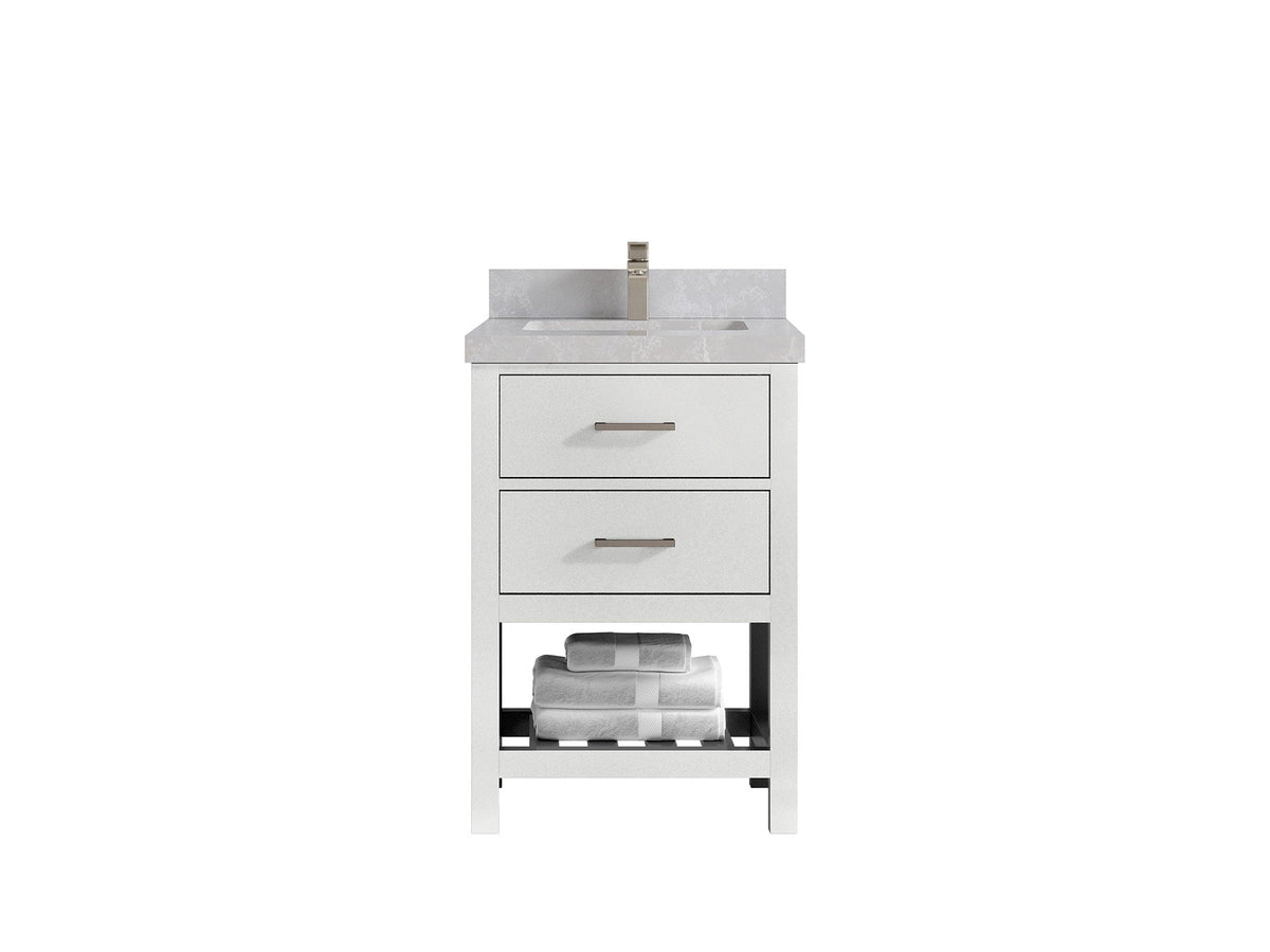 Parker 24 in. W x 22 in. D Single Sink Bathroom Vanity - Willow Bath and Vanity