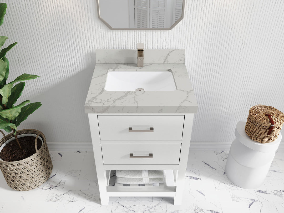 Parker 24 in. W x 22 in. D Single Sink Bathroom Vanity - Willow Bath and Vanity