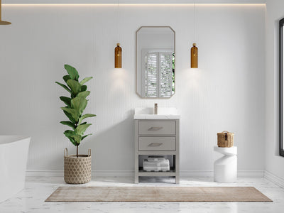 Parker 24 in. W x 22 in. D Single Sink Bathroom Vanity - Willow Bath and Vanity