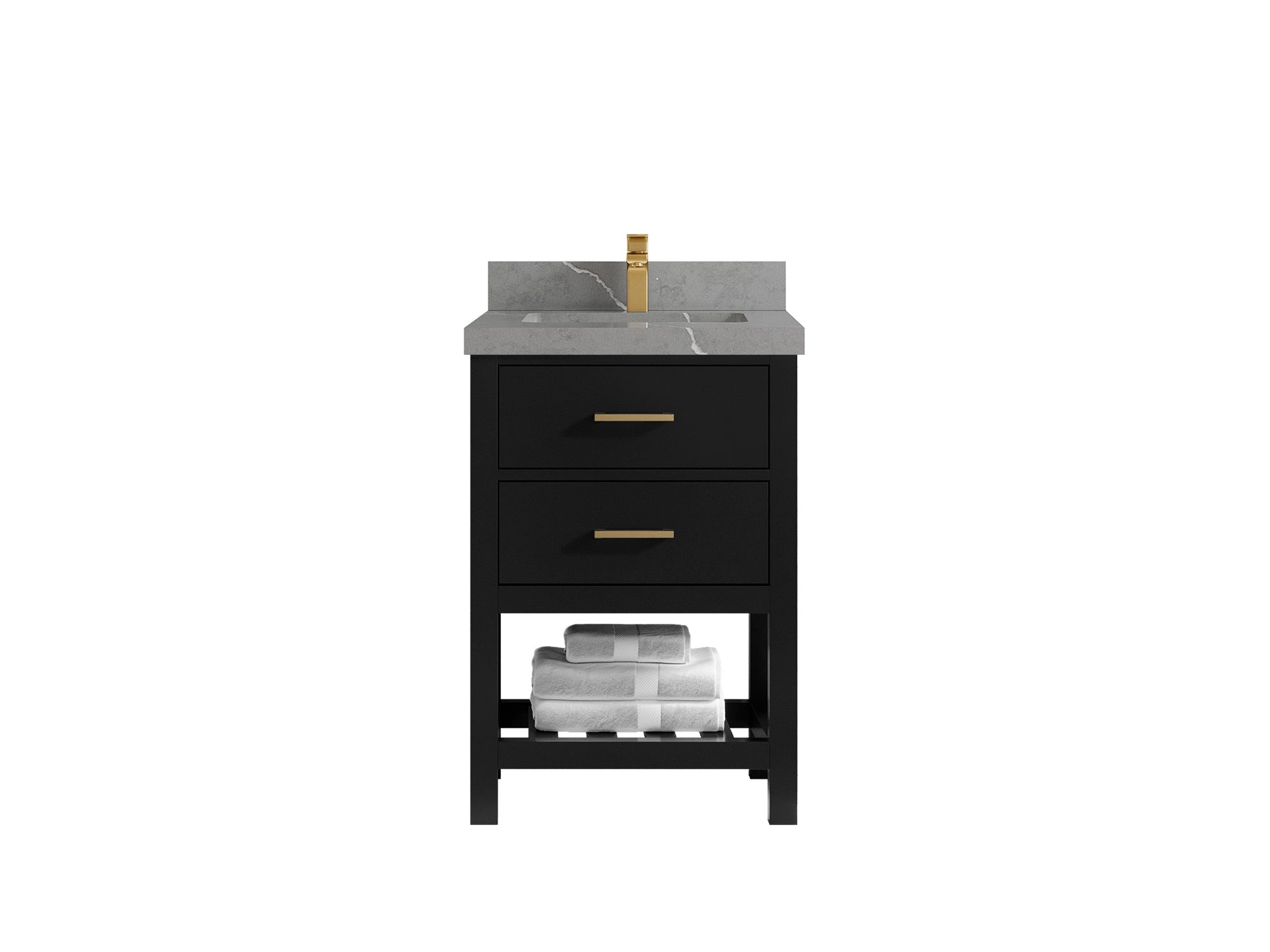 Parker 24 in. W x 22 in. D Single Sink Bathroom Vanity - Willow Bath and Vanity