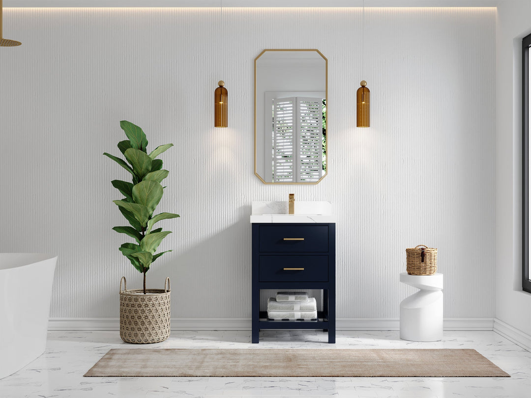 Parker 24 in. W x 22 in. D Single Sink Bathroom Vanity - Willow Bath and Vanity