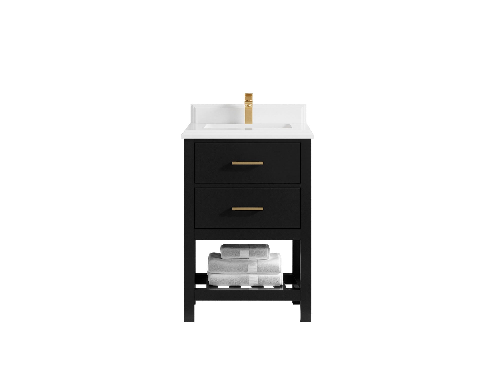 Parker 24 in. W x 22 in. D Single Sink Bathroom Vanity - Willow Bath and Vanity