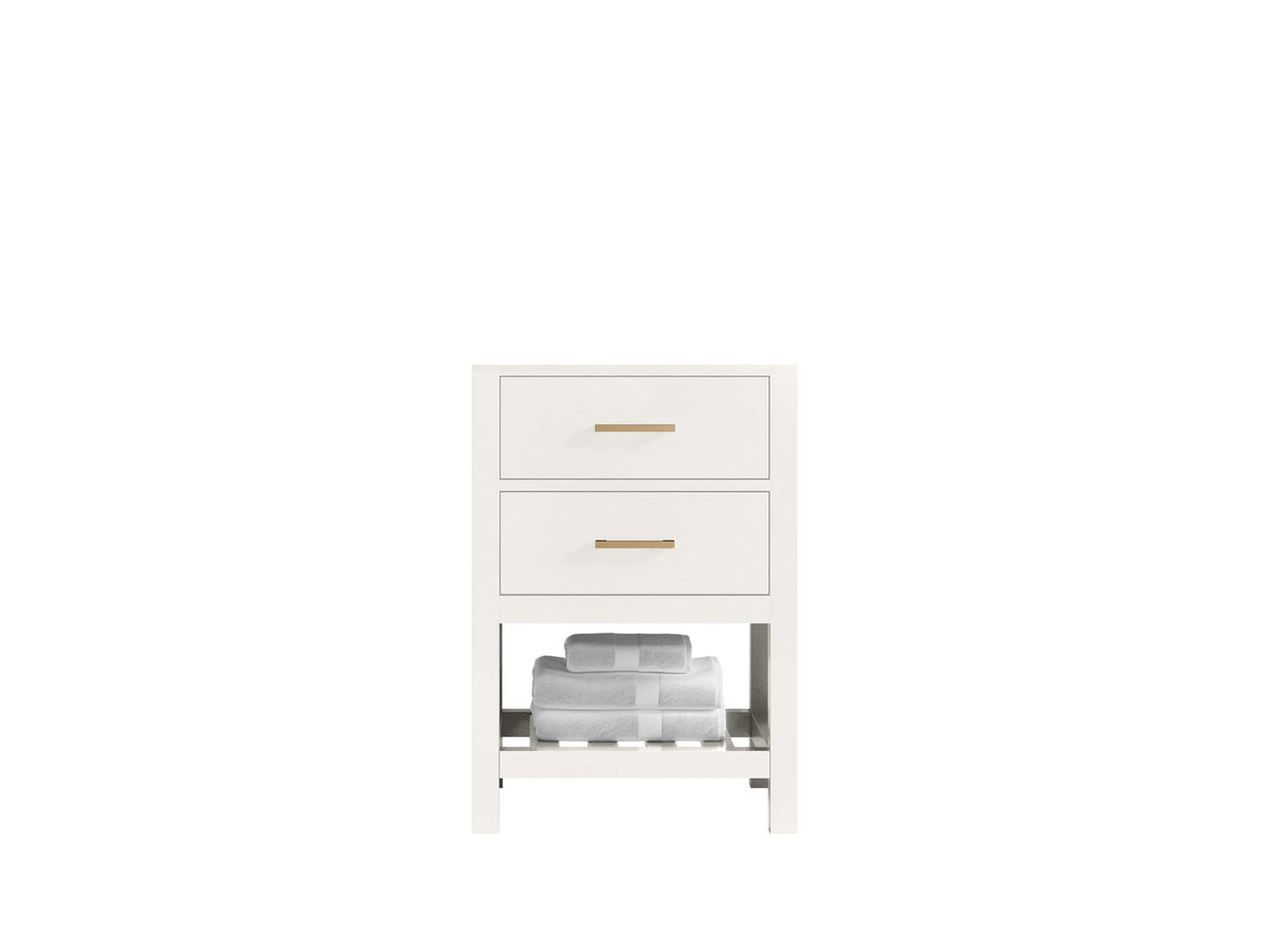 Parker 24-inch bathroom vanity cabinet in Alabaster