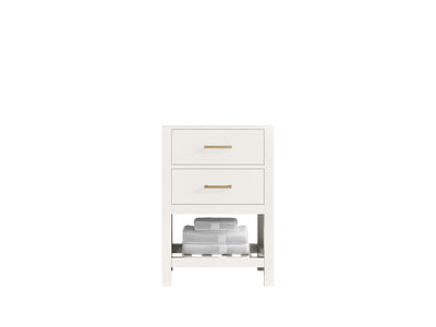 Parker 24-inch bathroom vanity cabinet in Alabaster