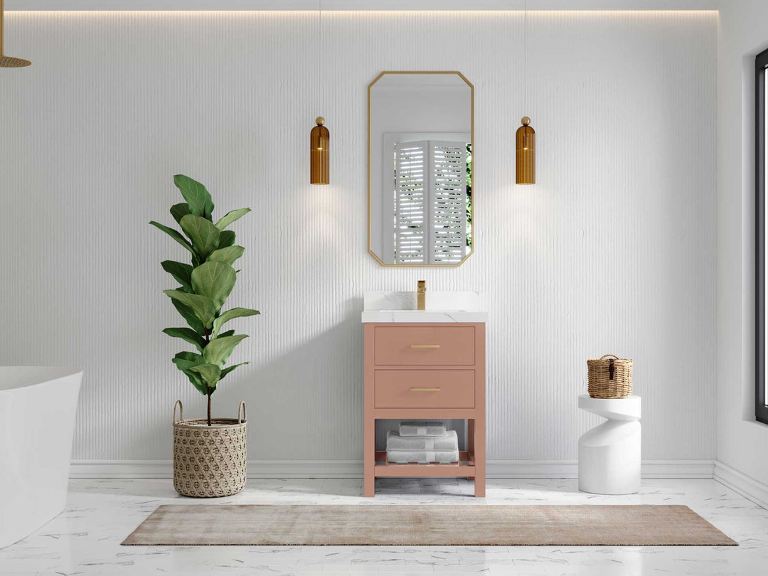 Parker 24 in. W x 22 in. D Single Sink Bathroom Vanity - Willow Bath and Vanity