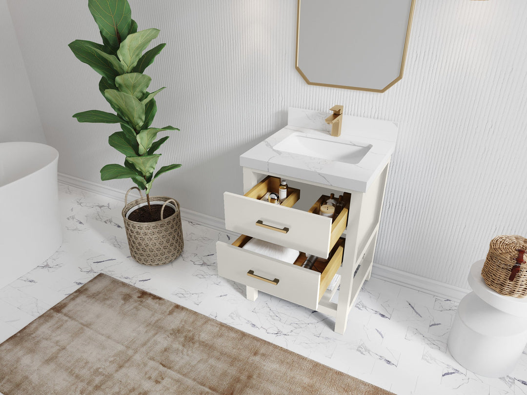 Parker 24 in. W x 22 in. D Single Sink Bathroom Vanity - Willow Bath and Vanity