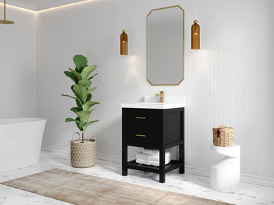 Parker 24 in. W x 22 in. D Single Sink Bathroom Vanity - Willow Bath and Vanity