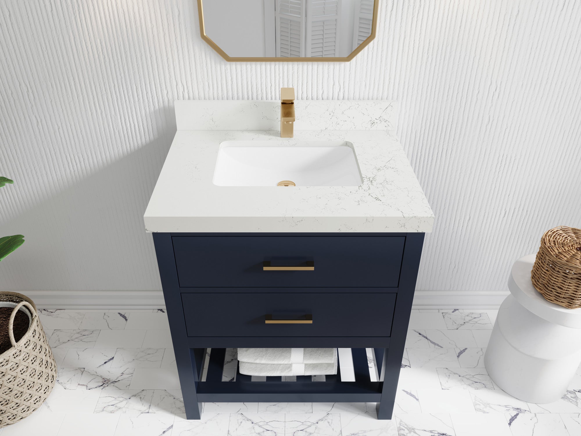 Parker 30 in. W x 22 in. D Single Sink Bathroom Vanity - Willow Bath and Vanity