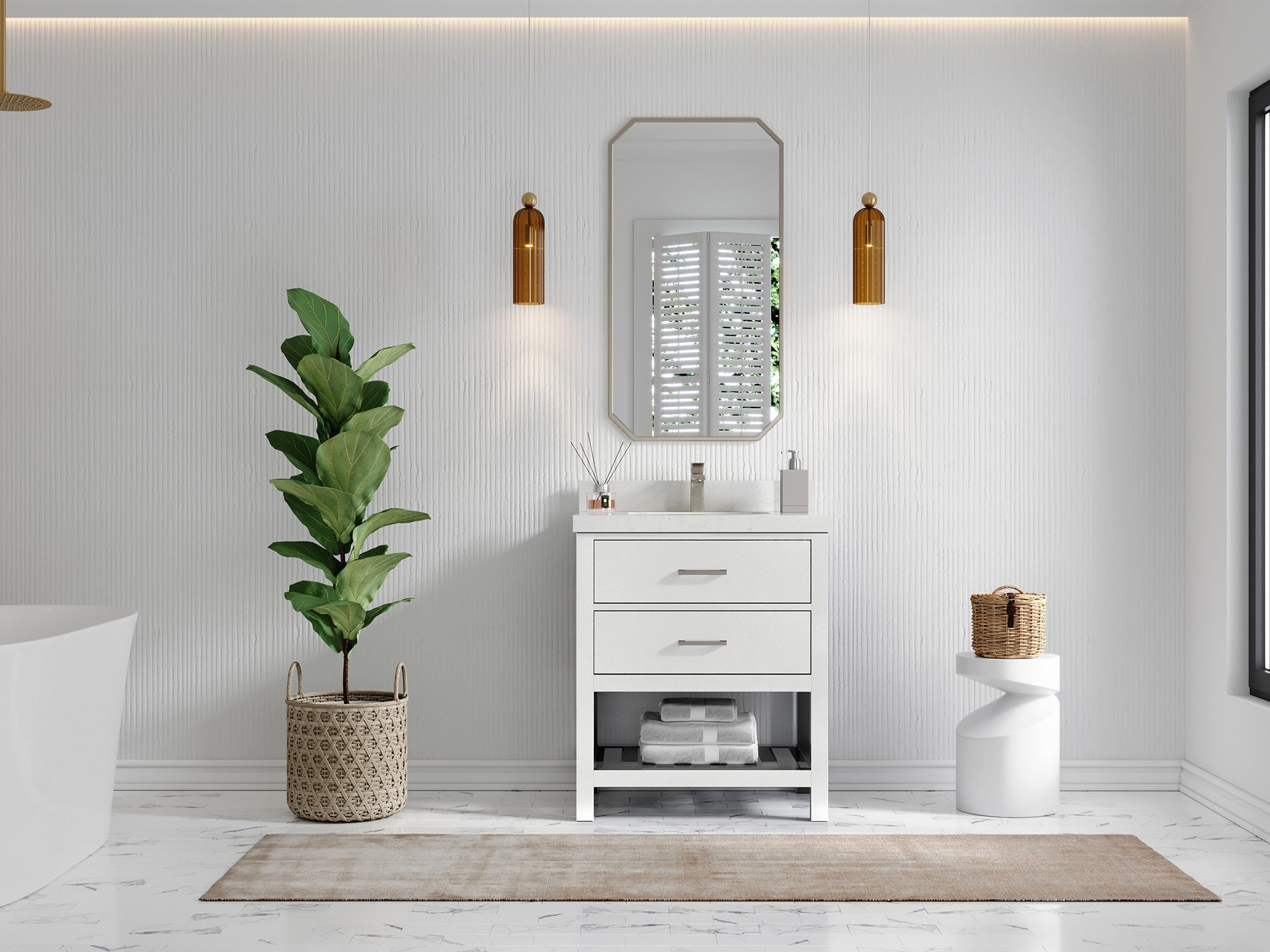 Parker 30 in. W x 22 in. D Single Sink Bathroom Vanity - Willow Bath and Vanity