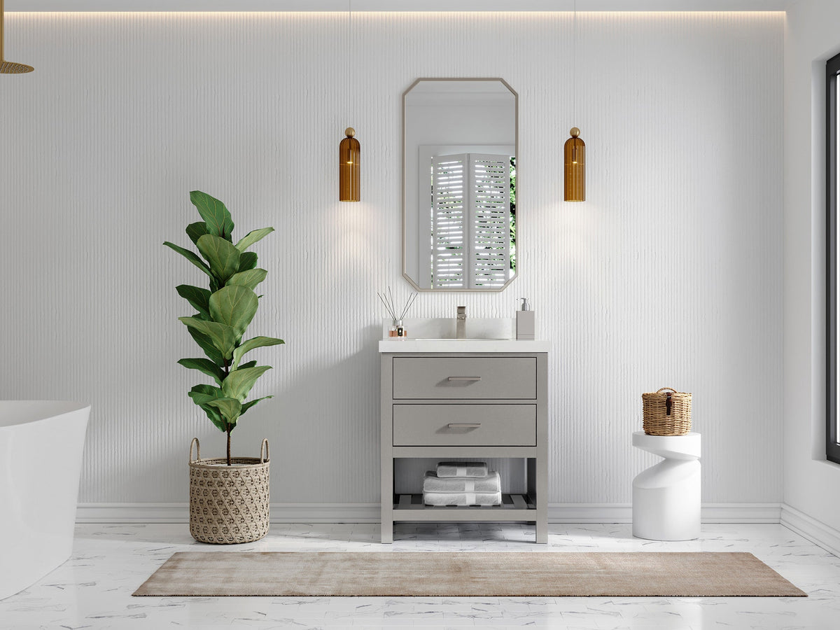 Parker 30 in. W x 22 in. D Single Sink Bathroom Vanity - Willow Bath and Vanity