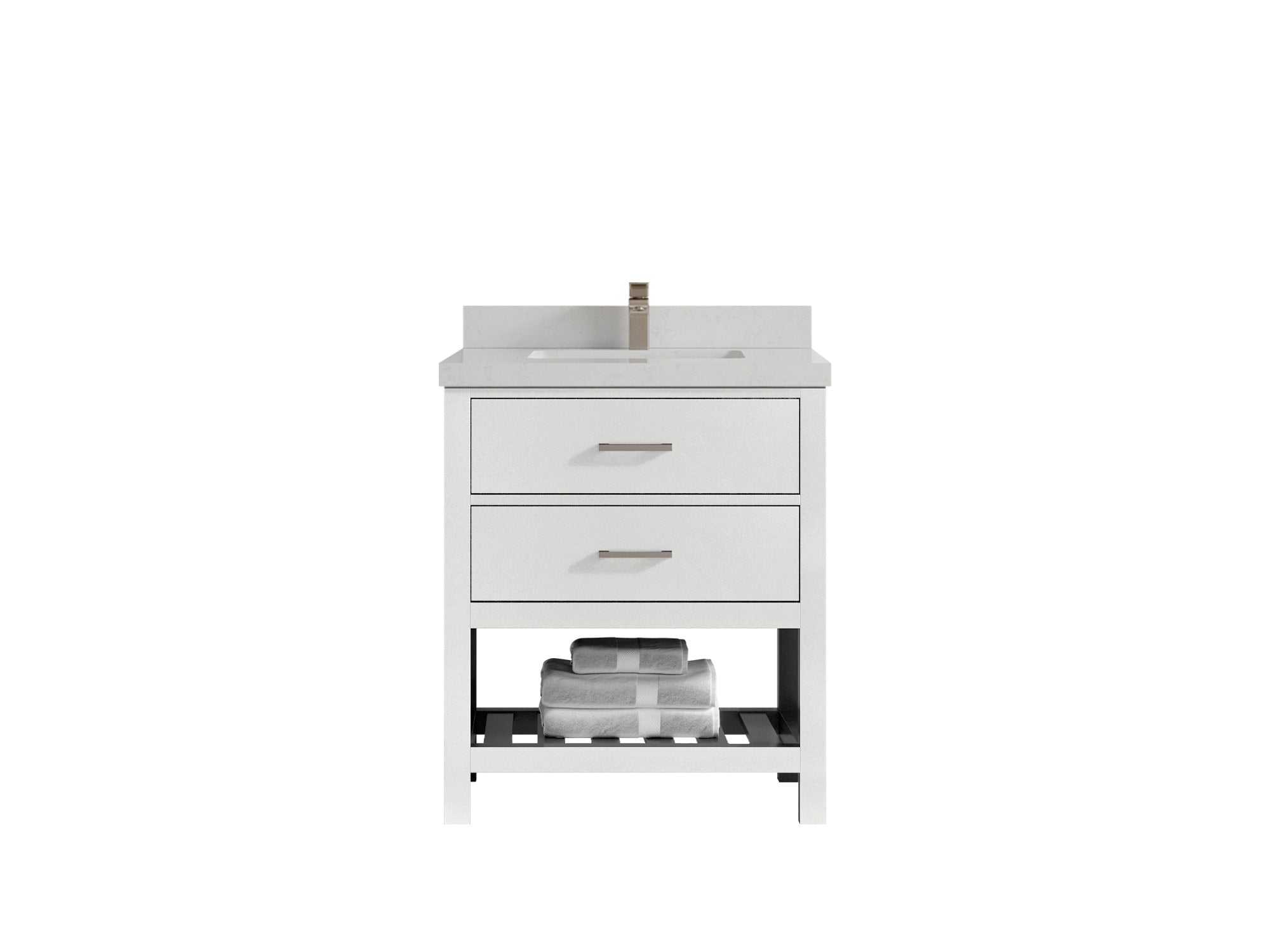 Parker 30 in. W x 22 in. D Single Sink Bathroom Vanity - Willow Bath and Vanity