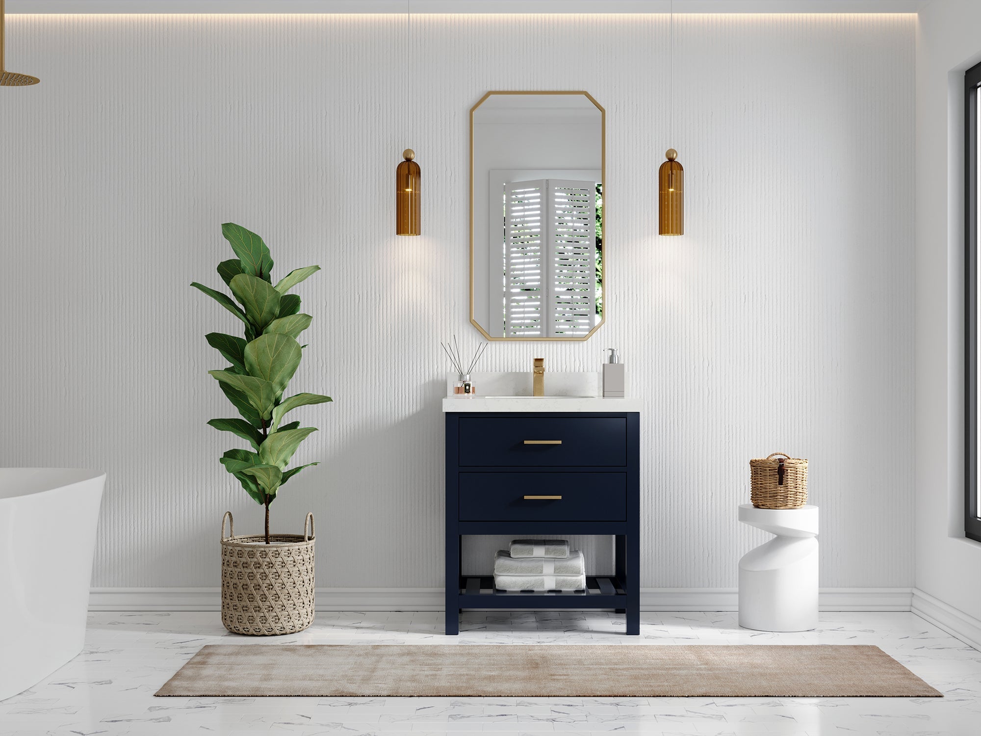 Parker 30 in. W x 22 in. D Single Sink Bathroom Vanity - Willow Bath and Vanity
