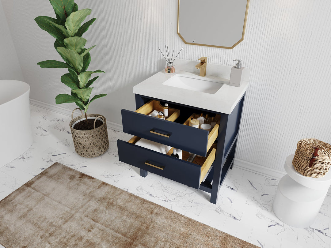 Parker 30 in. W x 22 in. D Single Sink Bathroom Vanity - Willow Bath and Vanity