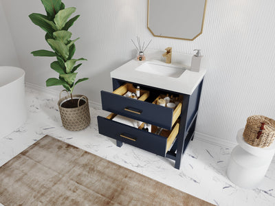 Parker 30 in. W x 22 in. D Single Sink Bathroom Vanity - Willow Bath and Vanity