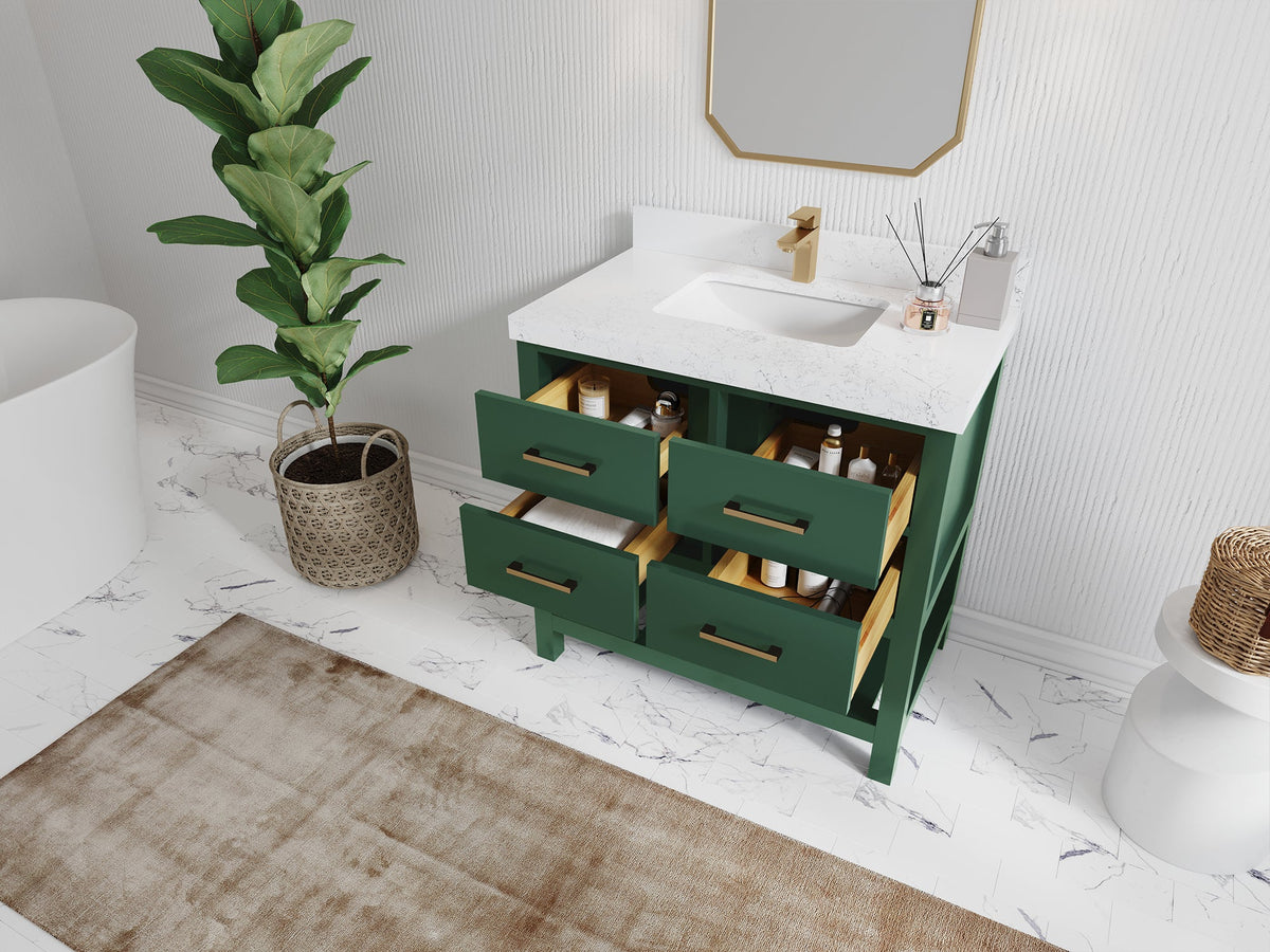 Parker 36 in. W x 22 in. D Single Sink Bathroom Vanity - Willow Bath and Vanity