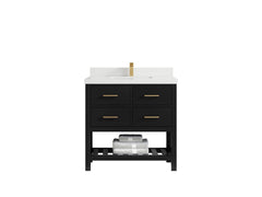 Parker 36 in. W x 22 in. D Single Sink Bathroom Vanity - photo 38