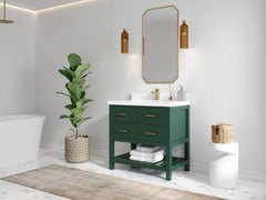 Parker 36 in. W x 22 in. D Single Sink Bathroom Vanity - photo 2