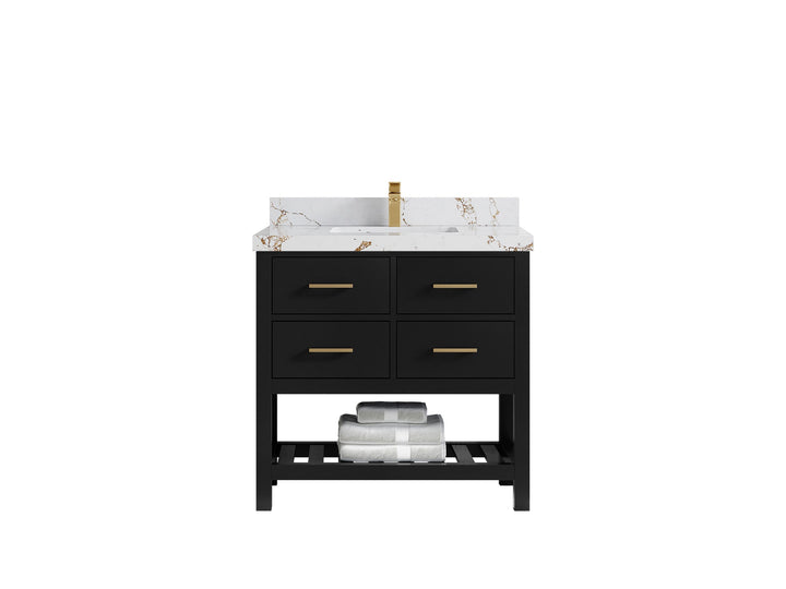 Parker 36 in. W x 22 in. D Single Sink Bathroom Vanity - photo 32