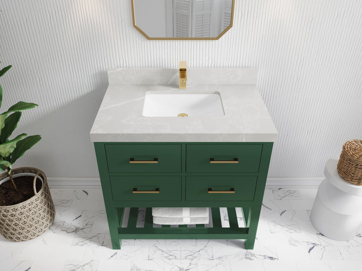 Parker 36 in. W x 22 in. D Single Sink Bathroom Vanity - photo 23