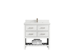 Parker 36 in. W x 22 in. D Single Sink Bathroom Vanity - photo 37
