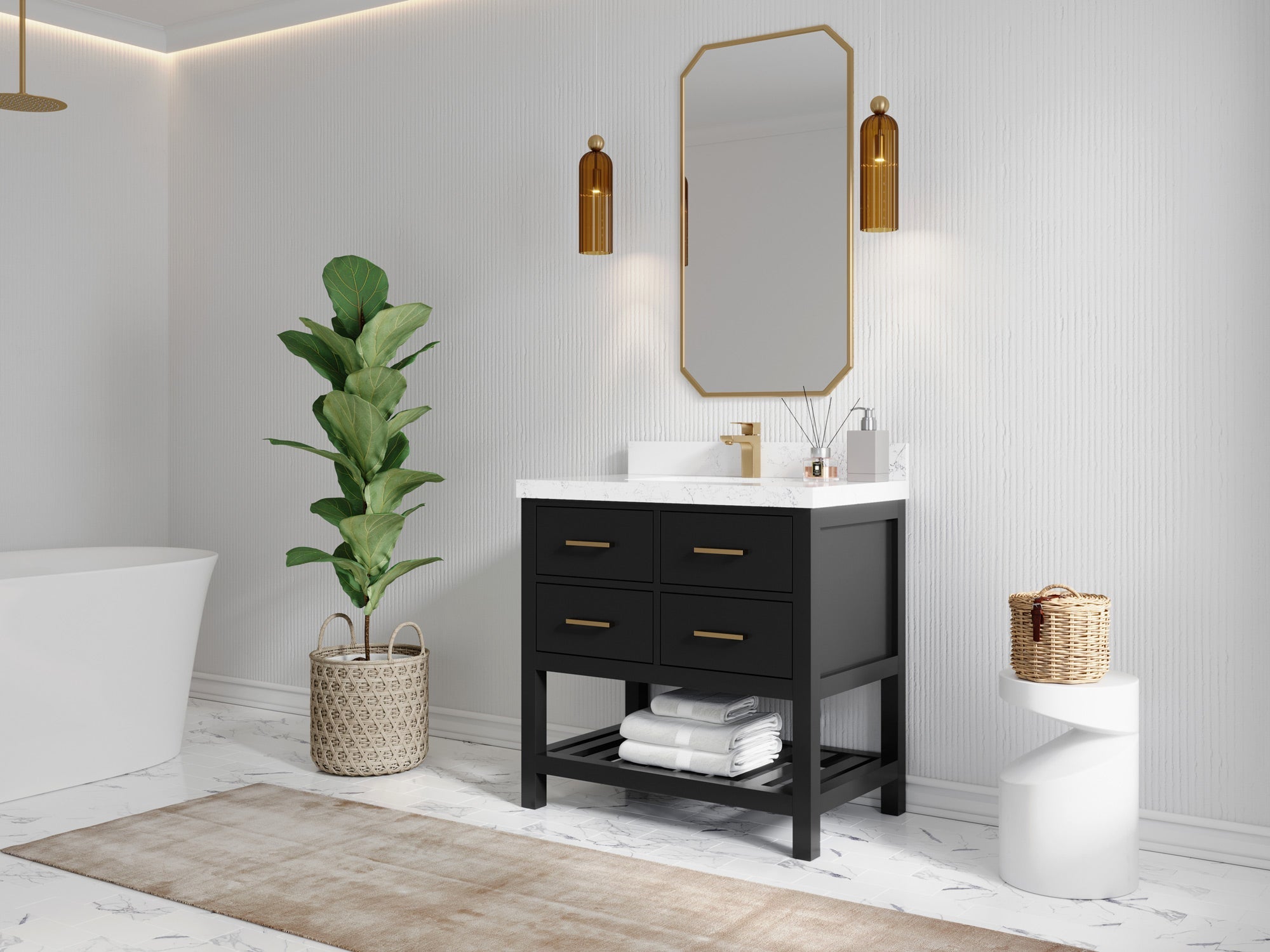 Parker 36 in. W x 22 in. D Single Sink Bathroom Vanity - Willow Bath and Vanity