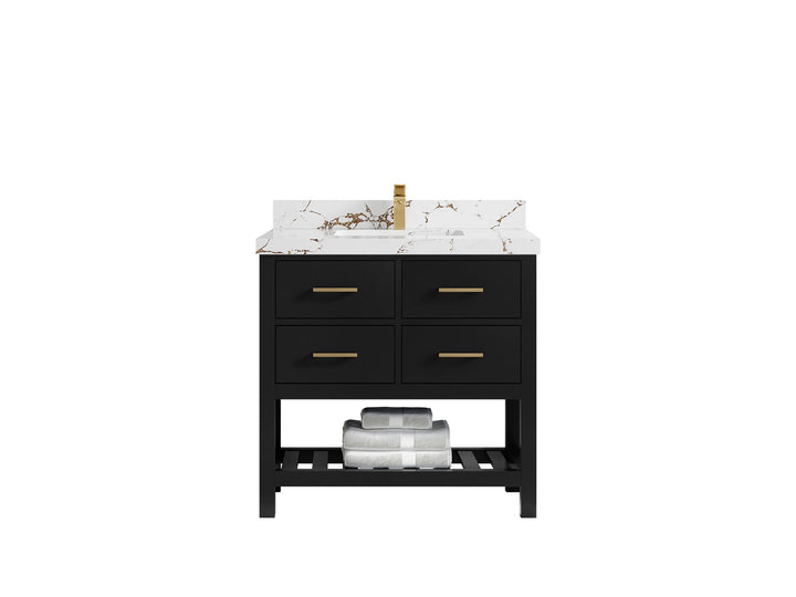 Parker 36 in. W x 22 in. D Single Sink Bathroom Vanity - photo 30