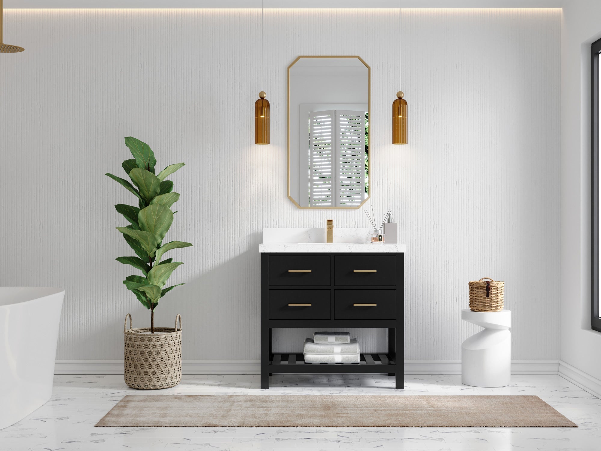 Parker 36 in. W x 22 in. D Single Sink Bathroom Vanity - Willow Bath and Vanity