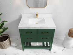 Parker 36 in. W x 22 in. D Single Sink Bathroom Vanity - photo 17